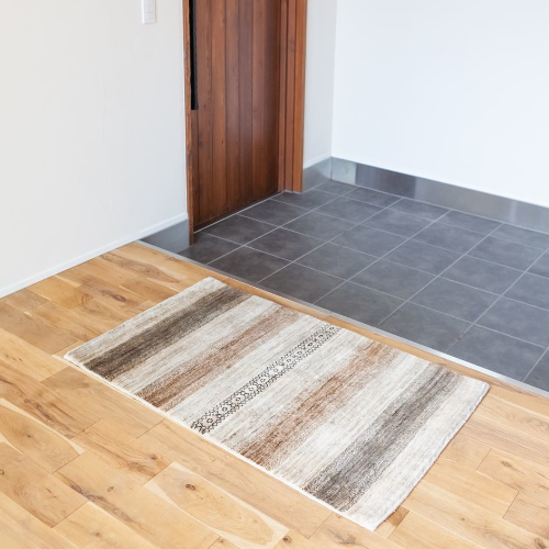 天然無染ラグ ガゼニラハット ランナー 200×64 ブラウン 天然無染ラグ ガゼニラハット ランナー 200×64 ブラウン